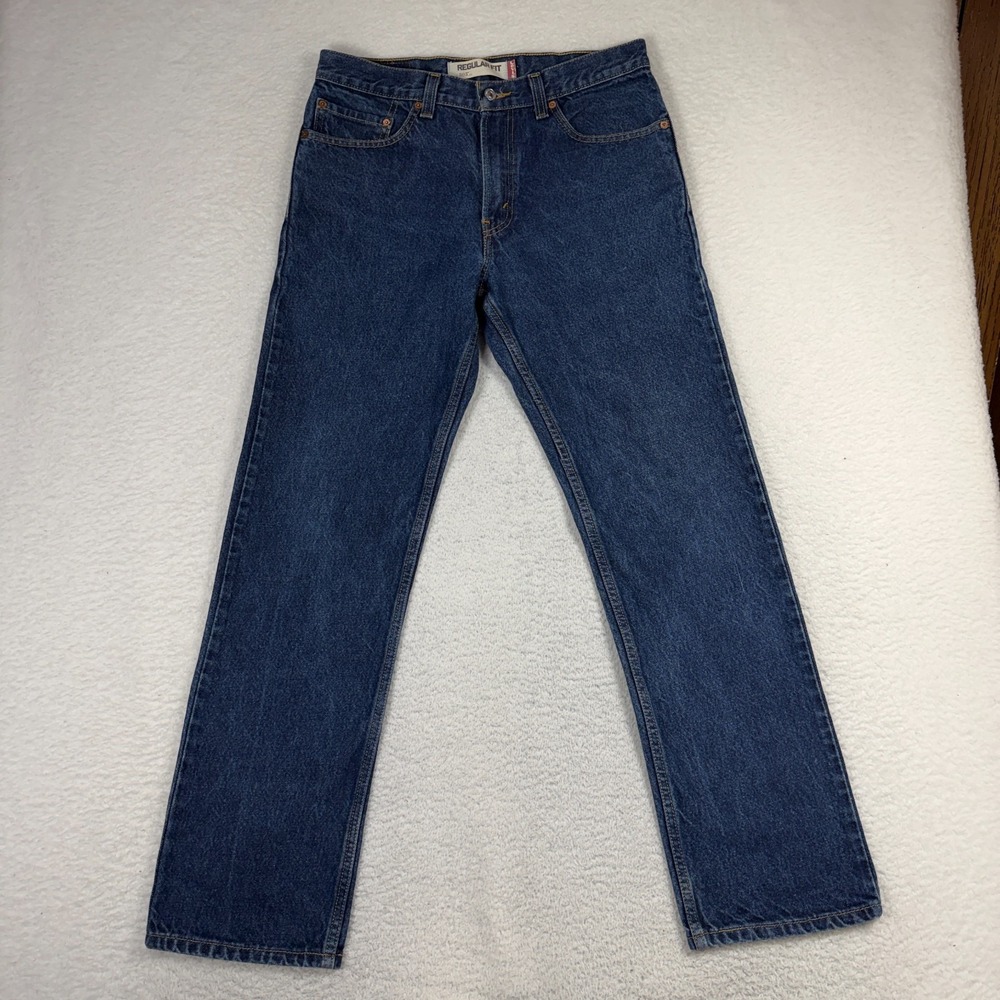 Vintage Levis 505 Jeans Mens 32x32 (32.5x31) Blue Straight Leg Cowboy Y2K Denim